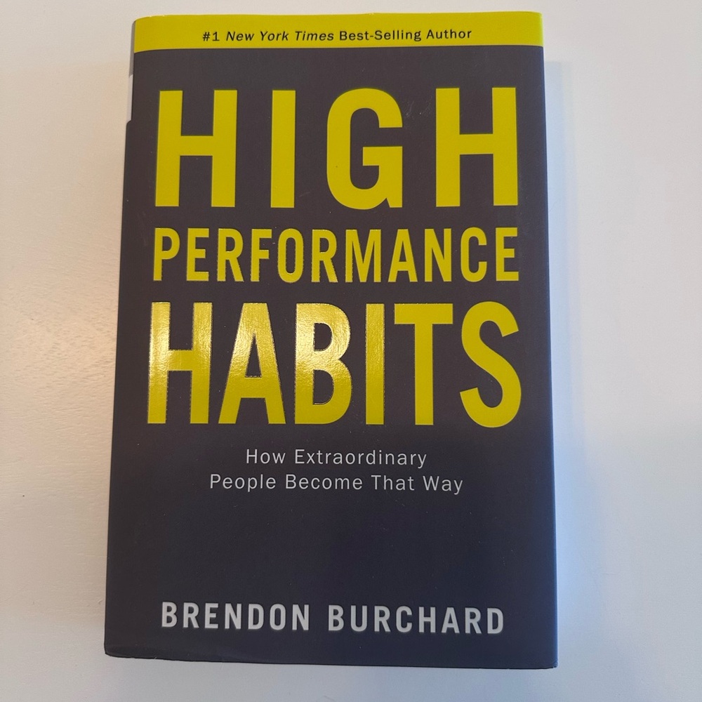 High Performance Habits Book by Brendon Burchard